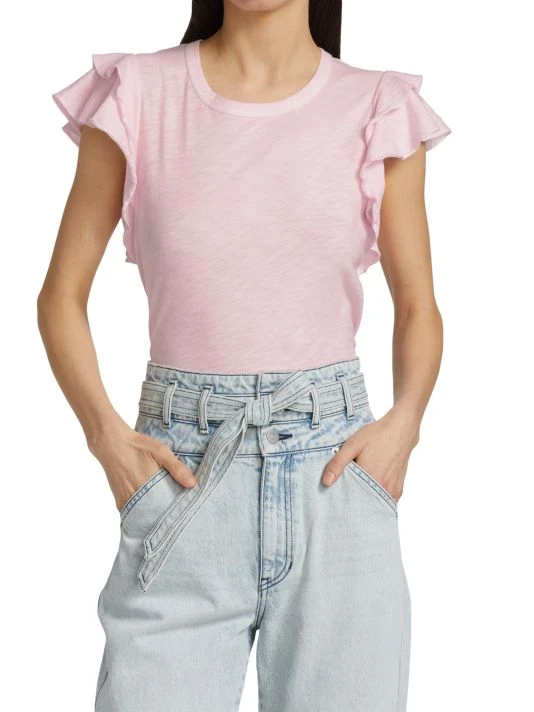 unnamed-file-704.jpg Veronica Beard Akeela Ruffled Cotton-Blend T-Shirt -Veronica Beard shop unnamed file 704