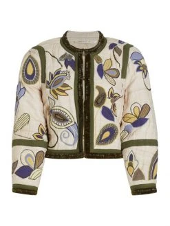 Veronica Beard Benicia Embellished Silk Jacket