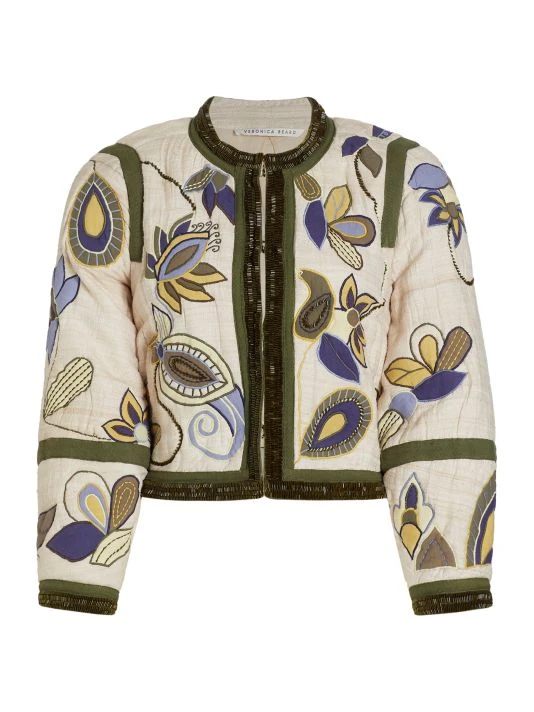Veronica Beard Benicia Embellished Silk Jacket 3 Veronica Beard Benicia Embellished Silk Jacket