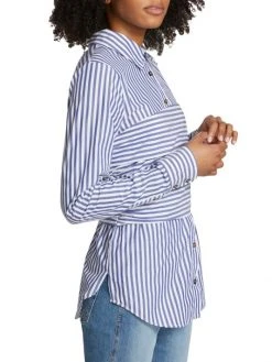 Veronica Beard Baylor Wrap-Waist Shirt 5 Veronica Beard Baylor Wrap-Waist Shirt -Veronica Beard shop unnamed file 719