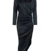 Veronica Beard Cameri Ruched Satin Midi Dress -Veronica Beard shop unnamed file 723
