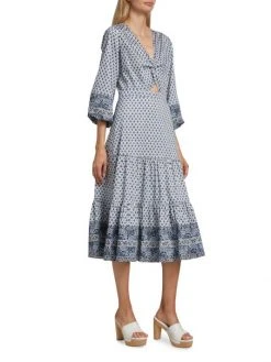 Veronica Beard Dinia Geometric Cutout Midi-Dress -Veronica Beard shop unnamed file 747