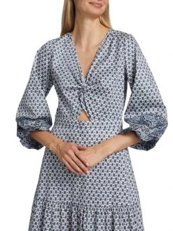 Veronica Beard Dinia Geometric Cutout Midi-Dress -Veronica Beard shop unnamed file 749