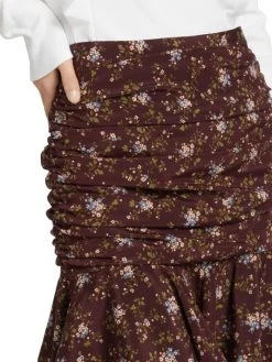 Veronica Beard Taras Ruched Silk Mini Skirt -Veronica Beard shop unnamed file 756