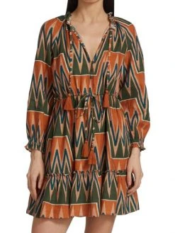 Veronica Beard Danica Printed Linen & Cotton Dress 11 Veronica Beard Danica Printed Linen & Cotton Dress -Veronica Beard shop unnamed file 760