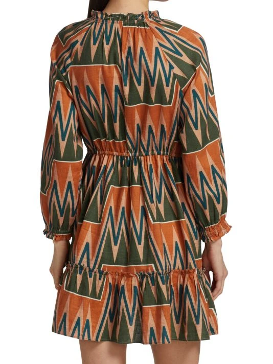 Veronica Beard Danica Printed Linen & Cotton Dress 7 Veronica Beard Danica Printed Linen & Cotton Dress - Image 5