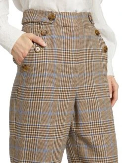 Veronica Beard Hunter Wide-Leg Cropped Pants -Veronica Beard shop unnamed file 770