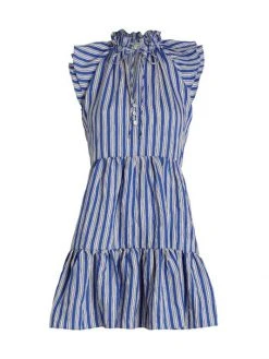 Veronica Beard Zee Plaid Tiered Dress