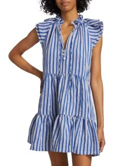 Veronica Beard Zee Plaid Tiered Dress -Veronica Beard shop unnamed file 788