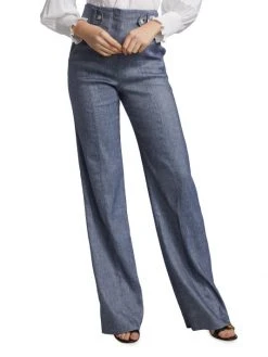 Veronica Beard Sunny High-Waisted Flare Pants -Veronica Beard shop unnamed file 800