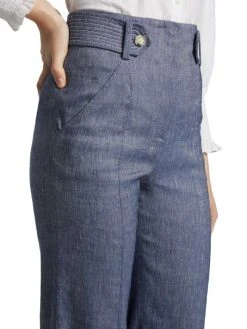 Veronica Beard Sunny High-Waisted Flare Pants -Veronica Beard shop unnamed file 803