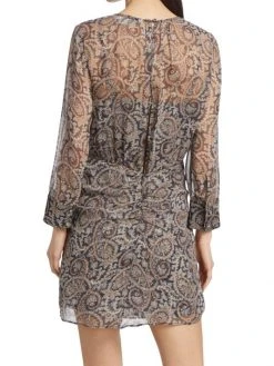 Veronica Beard Palmora Paisley-Print Silk Minidress 6 Veronica Beard Palmora Paisley-Print Silk Minidress -Veronica Beard shop unnamed file 81