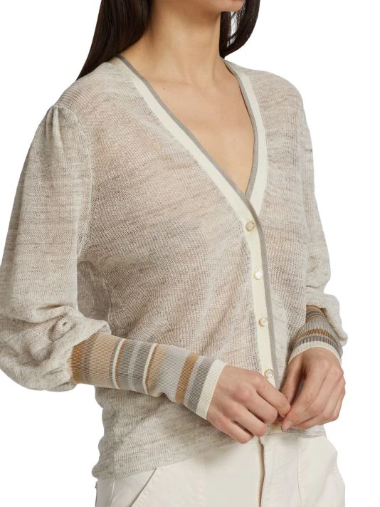 Veronica Beard Mott Linen Cardigan 8 Veronica Beard Mott Linen Cardigan - Image 6