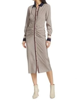 Veronica Beard Mesika Printed Silk-Blend Shirtdress -Veronica Beard shop unnamed file 821