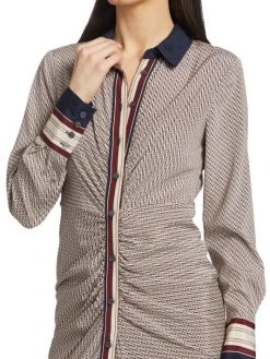 Veronica Beard Mesika Printed Silk-Blend Shirtdress -Veronica Beard shop unnamed file 824