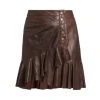 Veronica Beard Saba Ruffled Leather Skirt -Veronica Beard shop unnamed file 862