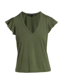 Veronica Beard Mesa V-Neck T-Shirt Slate 9 Veronica Beard Mesa V-Neck T-Shirt Slate -Veronica Beard shop unnamed file 891