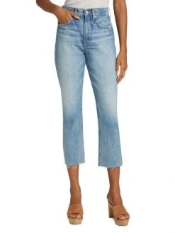 Veronica Beard Carly High-Rise Rigid Kick-Flare Crop Jeans 4 Veronica Beard Carly High-Rise Rigid Kick-Flare Crop Jeans -Veronica Beard shop unnamed file 901