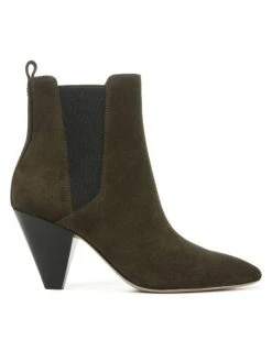 Veronica Beard Baxter Suede Western Chelsea Boots