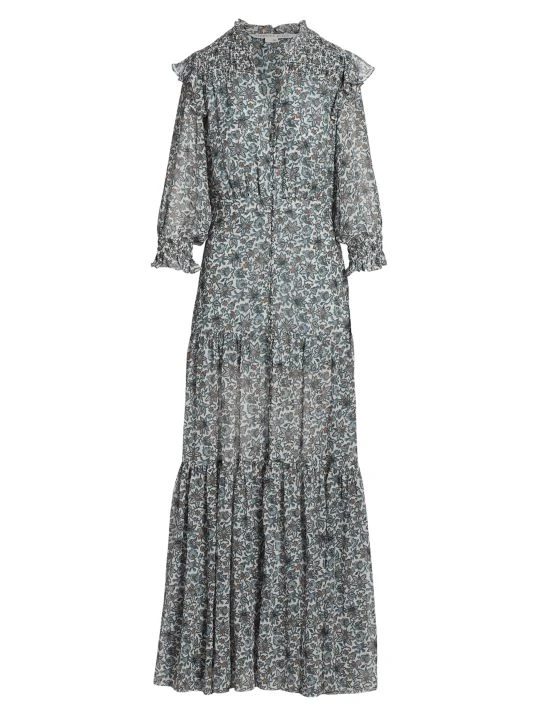 Veronica Beard Nitza Silk Paisley Maxi Dress 3 Veronica Beard Nitza Silk Paisley Maxi Dress