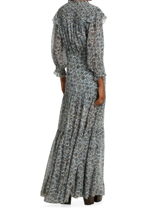 Veronica Beard Nitza Silk Paisley Maxi Dress 7 Veronica Beard Nitza Silk Paisley Maxi Dress - Image 5