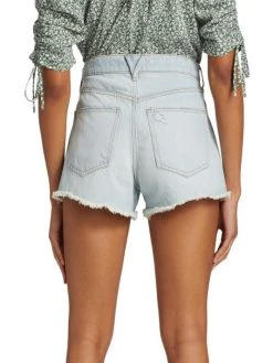 Veronica Beard Timmi High-Rise Denim Shorts -Veronica Beard shop unnamed file 935