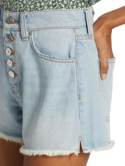 Veronica Beard Timmi High-Rise Denim Shorts -Veronica Beard shop unnamed file 936