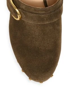 Veronica Beard Hendrix Suede Buckle Clog -Veronica Beard shop unnamed file 952