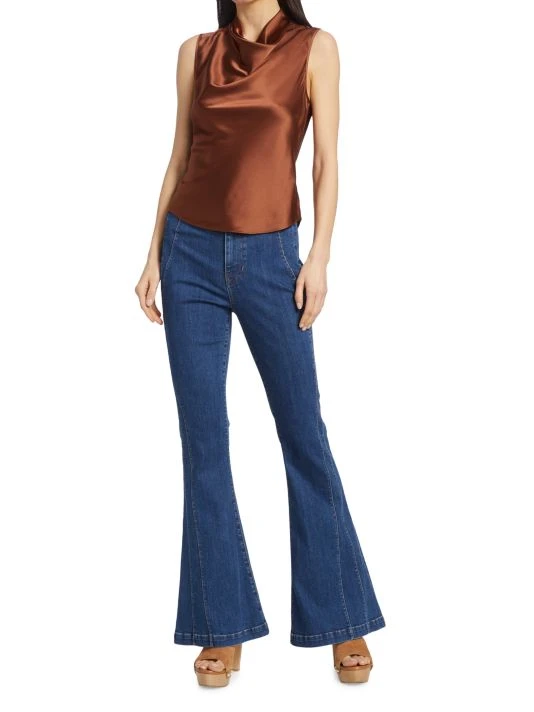 Veronica Beard Tam Silk Satin Top 4 Veronica Beard Tam Silk Satin Top - Image 2