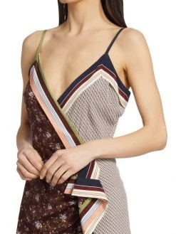 Veronica Beard Marga Bi-Printed Silk-Blend Midi-Dress -Veronica Beard shop unnamed file 973