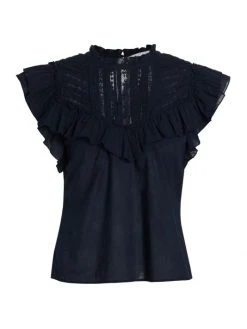 Veronica Beard Tamsyn Lace Top Ink -Veronica Beard shop unnamed file 977