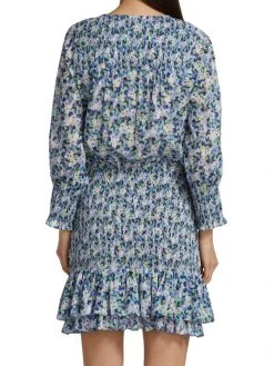 Veronica Beard Darrah Floral Smocked Dress -Veronica Beard shop unnamed file 986